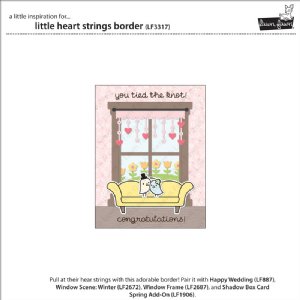 Lawn Fawn - Dies - Little Heart Strings Border