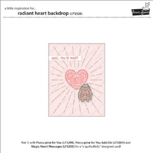 Lawn Fawn - Dies - Radiant Heart Backdrop