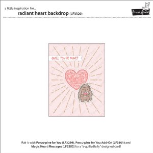 Lawn Fawn - Dies - Radiant Heart Backdrop