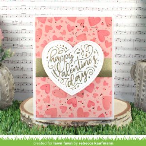 Lawn Fawn - Hot Foil Plate - Happy Valentine's