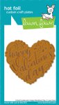 Lawn Fawn - Hot Foil Plate - Happy Valentine's