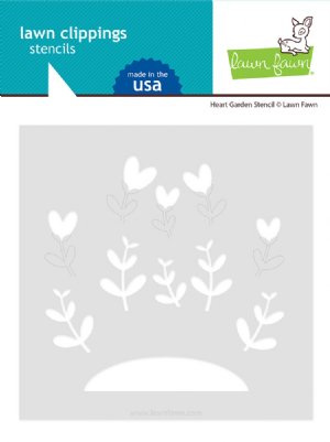 Lawn Fawn - Stencils - Heart Garden