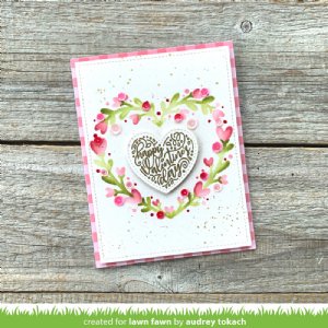 Lawn Fawn - Stencils - Heart Wreath