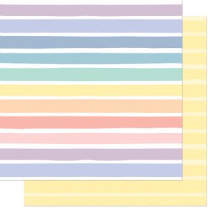 Lawn Fawn - 12X12 Patterned Paper - Rainbow Ever After - Rapunzel