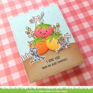 Lawn Fawn - Clear Stamp - Veggie Happy