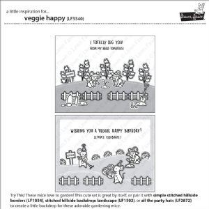 Lawn Fawn - Clear Stamp - Veggie Happy