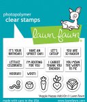 Lawn Fawn - Clear Stamp - Veggie Happy Add-On