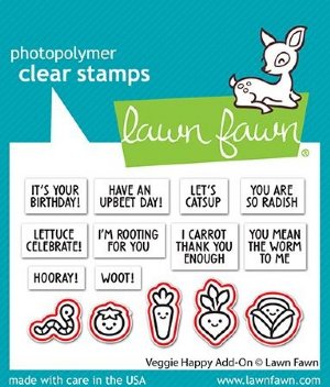 Lawn Fawn - Die - Veggie Happy Add-On