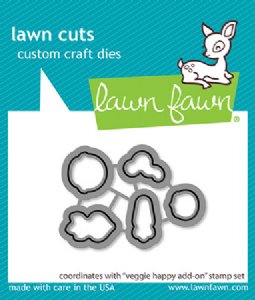 Lawn Fawn - Die - Veggie Happy Add-On