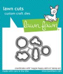 Lawn Fawn - Die - Veggie Happy Add-On