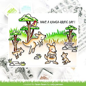 Lawn Fawn - Clear Stamp - Kanga-rrific Add-On