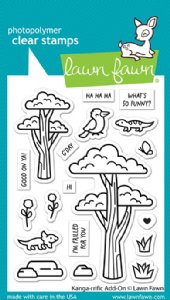 Lawn Fawn - Clear Stamp - Kanga-rrific Add-On