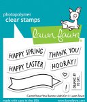 Lawn Fawn - Clear Stamp - Carrot 'bout You Banner Add-On