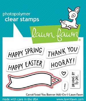 Lawn Fawn - Die - Carrot 'bout You Banner Add-On