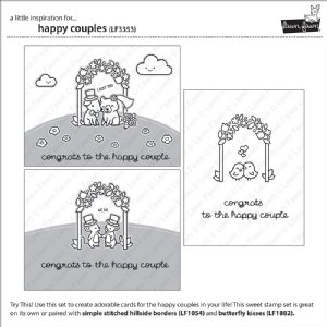 Lawn Fawn - Clear Stamp - Happy Couples