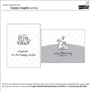 Lawn Fawn - Clear Stamp - Happy Couples