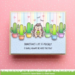 Lawn Fawn - Clear Stamp - Sometimes Life is Prickly