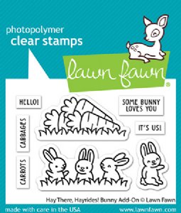 Lawn Fawn - Clear Stamp - Hay There - Hayrides! Bunny Add-On