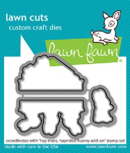 Lawn Fawn - Die - Hay There - Hayrides! Bunny Add-On