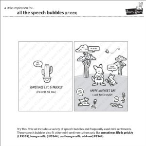 Lawn Fawn - Clear Stamp - All the Speech Bubbles