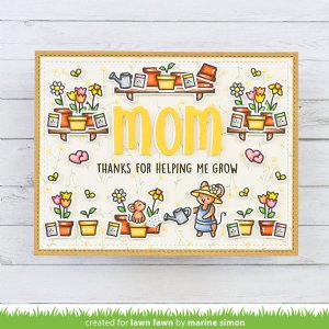 Lawn Fawn - Clear Stamp - Garden Mouse