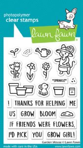 Lawn Fawn - Clear Stamp - Garden Mouse