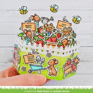 Lawn Fawn - Die - Platform Pop-Up Picket Fence Wrap Around