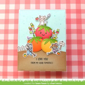 Lawn Fawn - Die - Stitched Garden Veggies