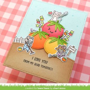 Lawn Fawn - Die - Stitched Garden Veggies
