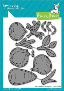 Lawn Fawn - Die - Stitched Root Veggies
