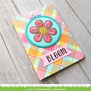 Lawn Fawn - Die - Embroidery Hoop Flower Add-On