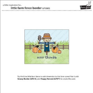 Lawn Fawn - Die - Little Farm Fence Border