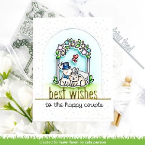 Lawn Fawn - Die - Best Wishes Line Border