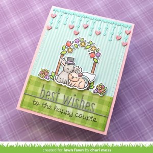 Lawn Fawn - Die - Best Wishes Line Border