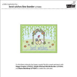 Lawn Fawn - Die - Best Wishes Line Border