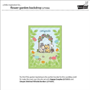 Lawn Fawn - Die - Flower Garden Backdrop