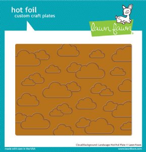 Lawn Fawn - Hot Foil Plate - Cloud Background: Landscape Hot Foil Plate