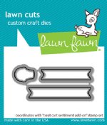 Lawn Fawn - Die - Treat Cart Sentiment Add-On