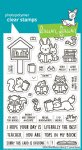 Lawn Fawn - Clear Stamp - Little Woodland Library