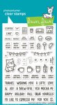 Lawn Fawn - Clear Stamp - Treat Cart Add-On: Coffee