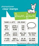 Lawn Fawn - Clear Stamp - Tiny Sentiments: Coffee