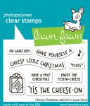 Lawn Fawn - Clear Stamp - Cheesy Christmas Add-On