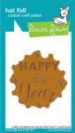 Lawn Fawn - Hot Foil Plates - Foiled Sentiments: Happy New Year