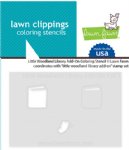 Lawn Fawn - Coloring Stencil - Little Woodland Library Add-On