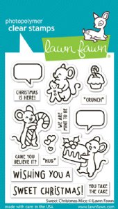 Lawn Fawn - Clear Stamp - Caroling Mice