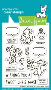 Lawn Fawn - Clear Stamp - Sweet Christmas Mice