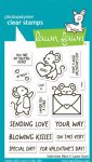 Lawn Fawn - Clear Stamp - Valentine Mice
