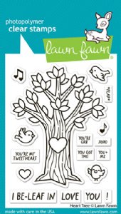 Lawn Fawn - Clear Stamp - Heart Tree