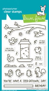 Lawn Fawn - Clear Stamp - Backyard Bird Feeder
