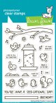 Lawn Fawn - Clear Stamp - Backyard Bird Feeder